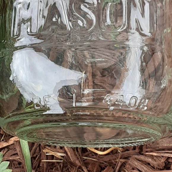 Classico Atlas Mason Jar Square 20 oz Clear Glass Dry Kitchen Craft Room Storage - Picture 9 of 12